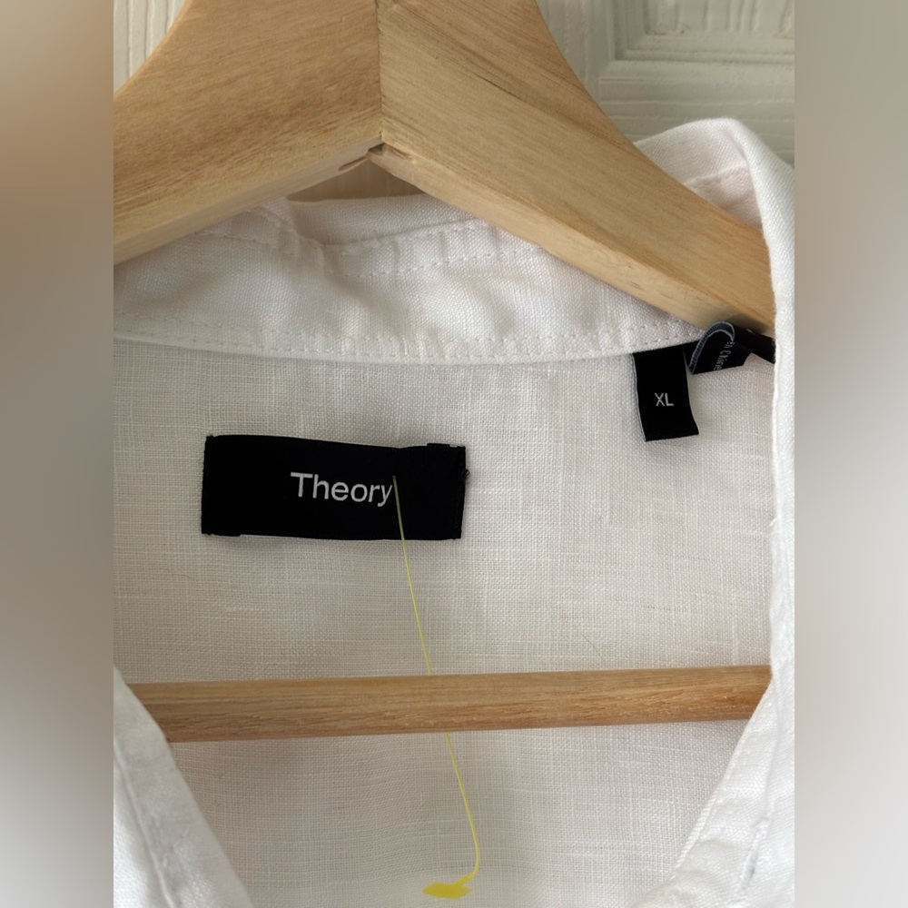 Theory Irving Short Sleeve Linen button up shirt - Picture 4 of 6